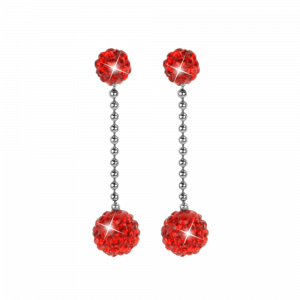Glamour Earring siam red