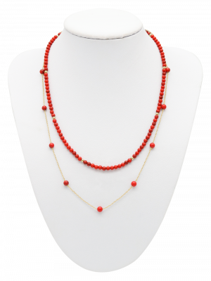 Collier Helena Coral Gold