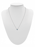 Collier Solitär CZirkon topaz