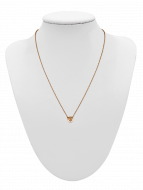 Collier Solitär CZirkon Rosé Champagner