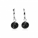 Ohrring Crystal Black / Stärke des Lebens