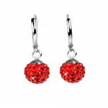 Ohrring Crystal Siam Red / Aktives Leben