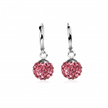 Ohrring Crystal Fuchsia / Herzensliebe