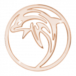deCoins Inlay Delphin Rosé 