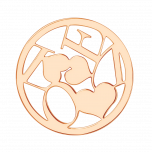 deCoins Inlay Love-Heart Rosé