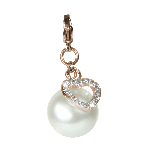 Charm Pearl Heart Rosé