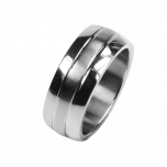 Partnerring-Edelstahl 