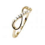 Ring Endless CZirkon Gold