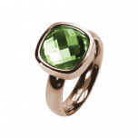 Ring Facettes Peridot Rosé