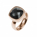 Ring Facettes Jet Rosé