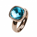 Ring Facettes Aquamarine Rosé