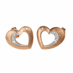 Wer liebt der lebt - Ohrstecker Rosé