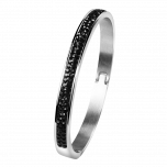 Armreif "Jet" mit Swarovski Elements 