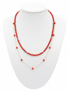 Collier Helena Coral Gold