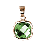 Anhänger Facettes Peridot Rosé