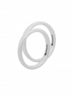 Ring Set Ceramic Duo white