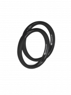 Ring Set Ceramic Duo black