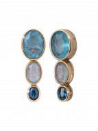 Ohrringe Fusion blue 14k vergoldet