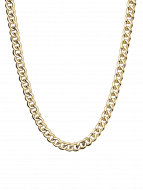 Edelstahl Kette "Curb Chain gold" per cm 