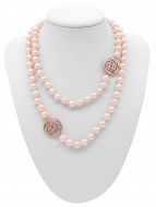 Collier Glamour Power Pearl Rosé