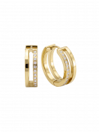 Creole CZirkon white/gold