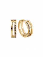 Creole CZirkon black/gold