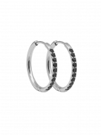 Creole round CZirkon black