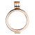 deCoin Classic Anhänger small Roségold
