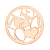 deCoins Inlay Love-Heart Rosé