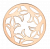 deCoins Ornament Fleur de Lys Rosé