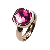 Ring Facettes Rosa Rosé