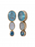 Ohrringe Fusion blue 14k vergoldet