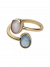 Ring Fusion blue 14k vergoldet