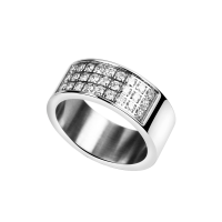 Stacking Ring CZirkon weiss