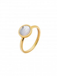 Ring Lebe Liebe Lache gold