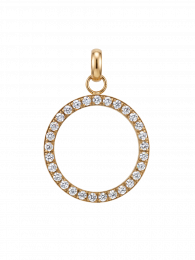 Anhänger Orbit white/gold