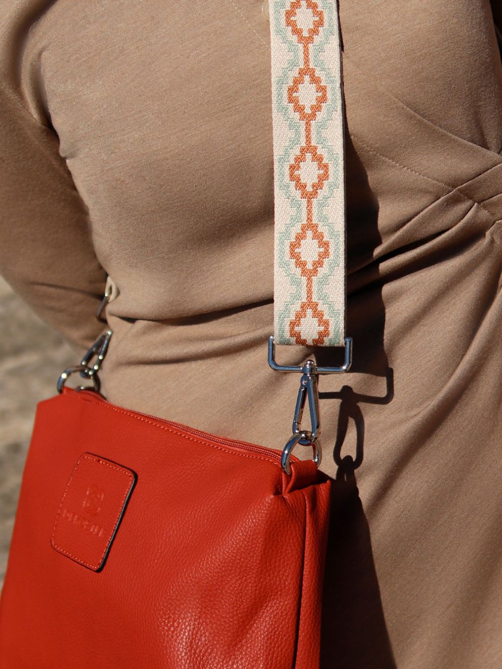 Schulterriemen Beige